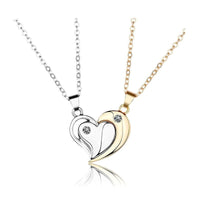 Collier Pendentif Coeur Partager