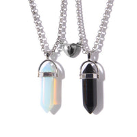 collier femme hexagonal