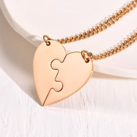 Collier Puzzle Coeur