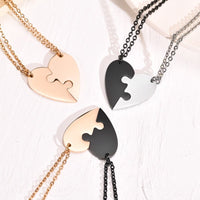 Collier Puzzle Coeur