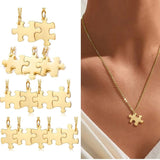 Lot collier puzzle or 