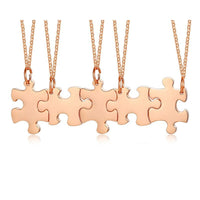 Collier Or rose Puzzle pour 5