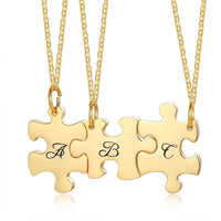 collier puzzle gravure pour 3