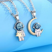 Collier Spationaute Couple