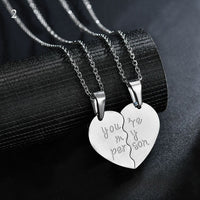 collier double coeur