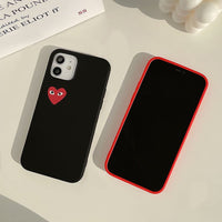 coque iphone coeur noir