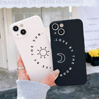 Coque iPhone Lune Soleil