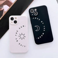 coque iphone se lune soleil