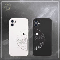 Coque iPhone Lune Soleil