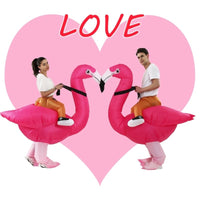 déguisement flamant rose adulte