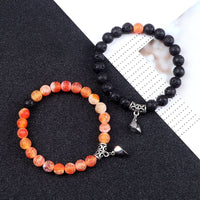 Bracelet pierre naturelle orange