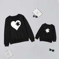 Pull noir maman fille