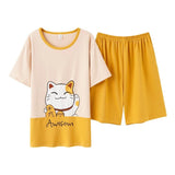 Pyjama motif chat femme