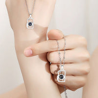 Collier projection je t'aime
