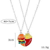 Pendentif Burger Frites