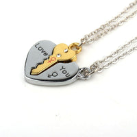 Pendentif clé et serrure