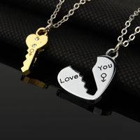 Pendentif coeur et clé