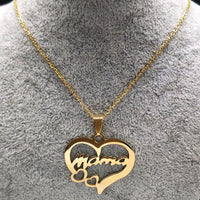 Collier mama doré