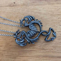 collier dragon homme femme
