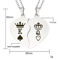 Pendentif pour 2 Amoureux