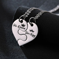 Pendentif Puzzle King Queen Couple
