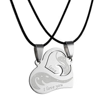 pendentif coeur séparable argent