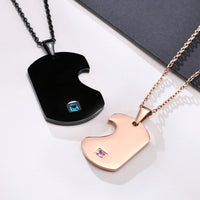 Pendentif pour couple amoureux