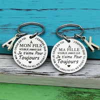 porte clé gravé famille