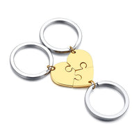 porte clé coeur brisé 3 parties