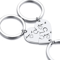 Porte Clé Coeur Personnalisable