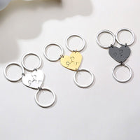 Porte Clé Coeur Séparable Personnalisable