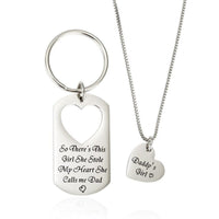 Porte-Clé Collier Père et Fille