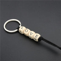 porte-clé love bois
