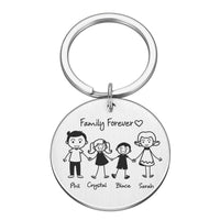 Porte-Clé Famille Personnalisé