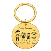 Porte-Clé Famille Personnalisé