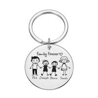 Porte-Clé Famille Personnalisé