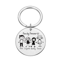 Porte-Clé Famille Personnalisé