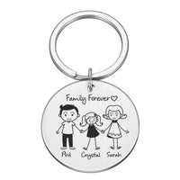 Porte-Clé Famille Personnalisé