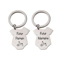 Porte-Clé Annonce Parrain Marraine