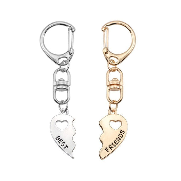 porte clé coeur or