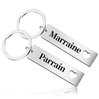 Porte-Clé Parrain Marraine