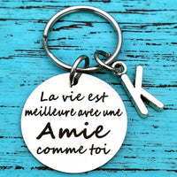 porte-clé lettre amitié