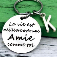 Porte-clé une amie comme toi citation
