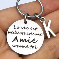 Porte-clé initiale amitié
