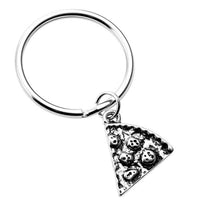 Porte-clé Pizza Argent