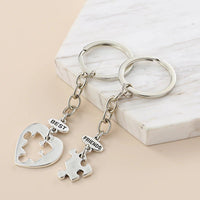 porte cle best friends coeur