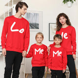 Pull rouge famille