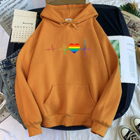 Sweat Coeur drapeau Gay