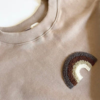 Pull motif broderie