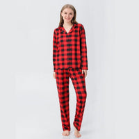 pyjama carreaux femme rouge